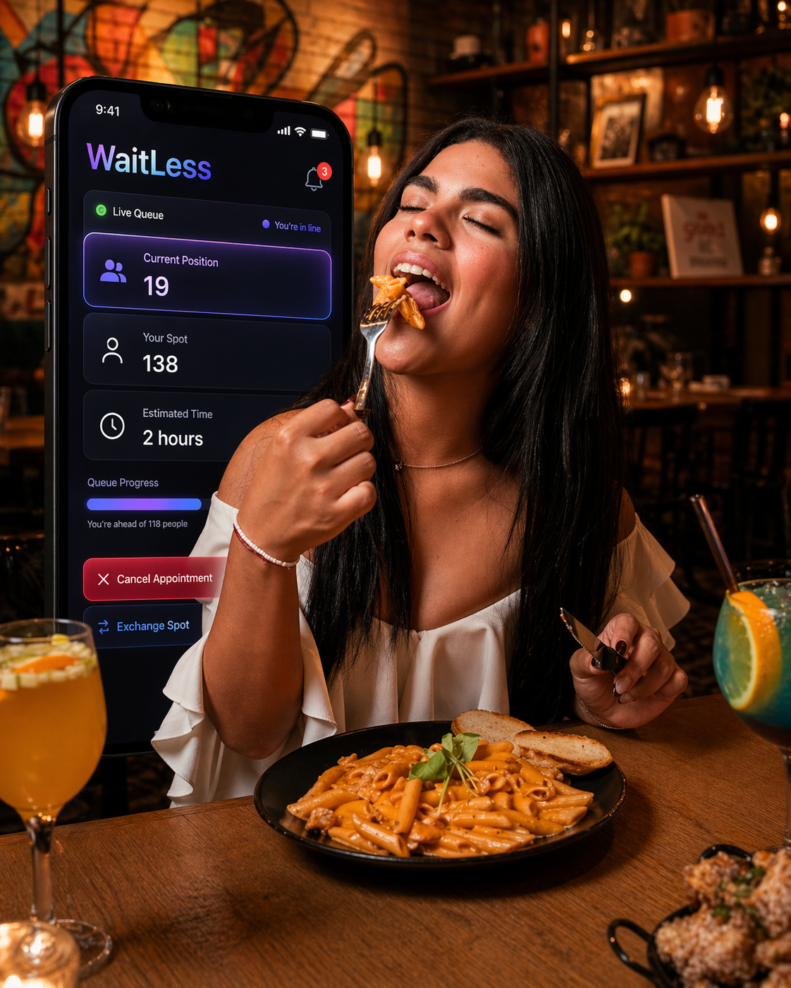 Enjoy your meal, not the wait.